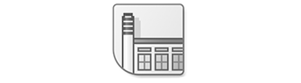 Graues Icon eines Firmengebäudes, Symbol für DATEV Unternehmen online